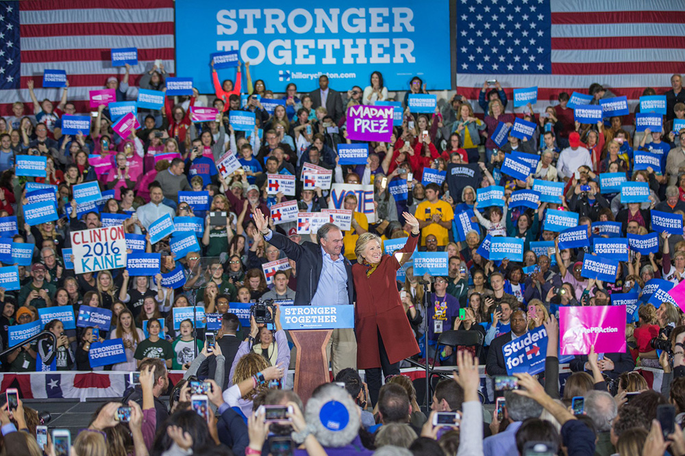 Tim Kaine y Hillary Clinton
